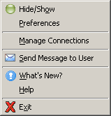 Preferences Menu